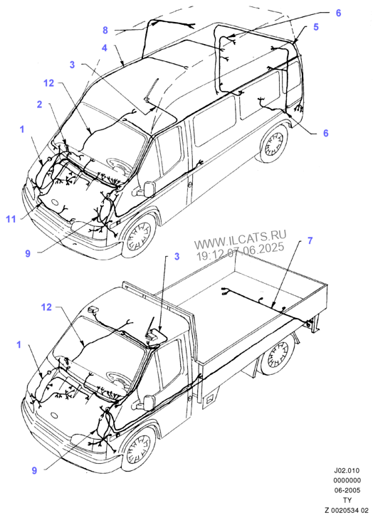 Ford transit 2007 схема