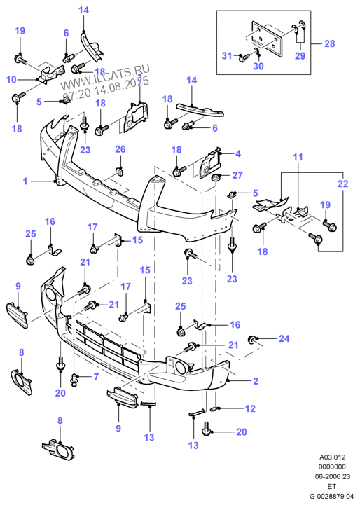 Ford Ranger Body Parts Diagram