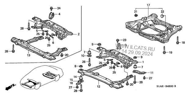 honda accord body parts diagrams