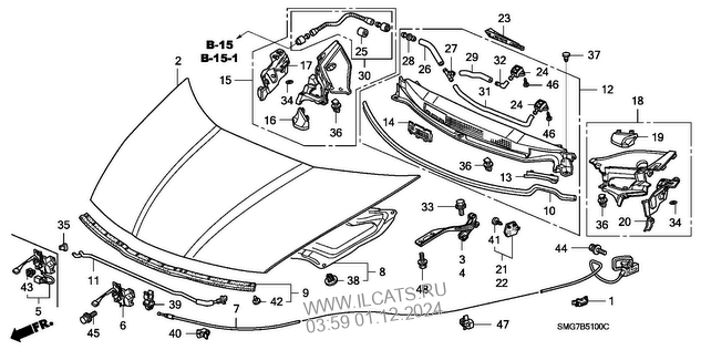 Engine Hood Lh Honda Civic Dveri 5 Transmissiya 6mt 1 8 Comfort R18a2