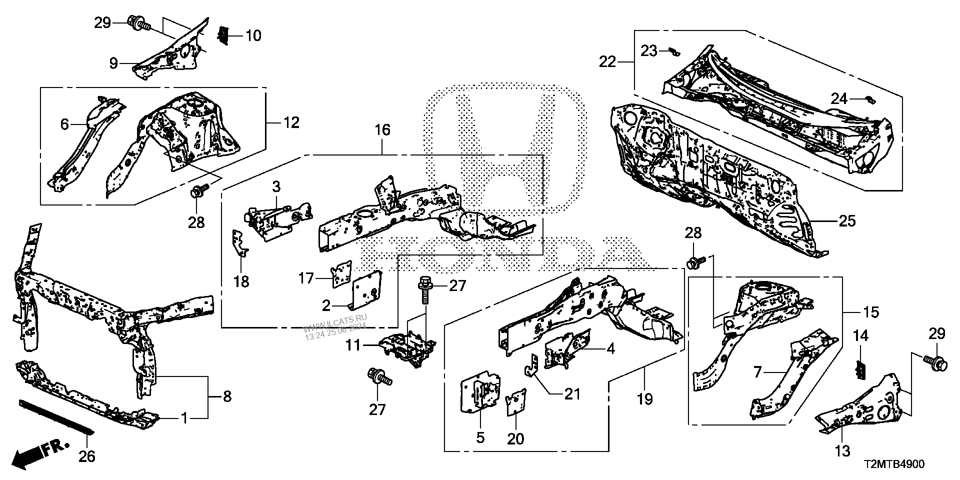 Honda Accord Body Parts Diagrams