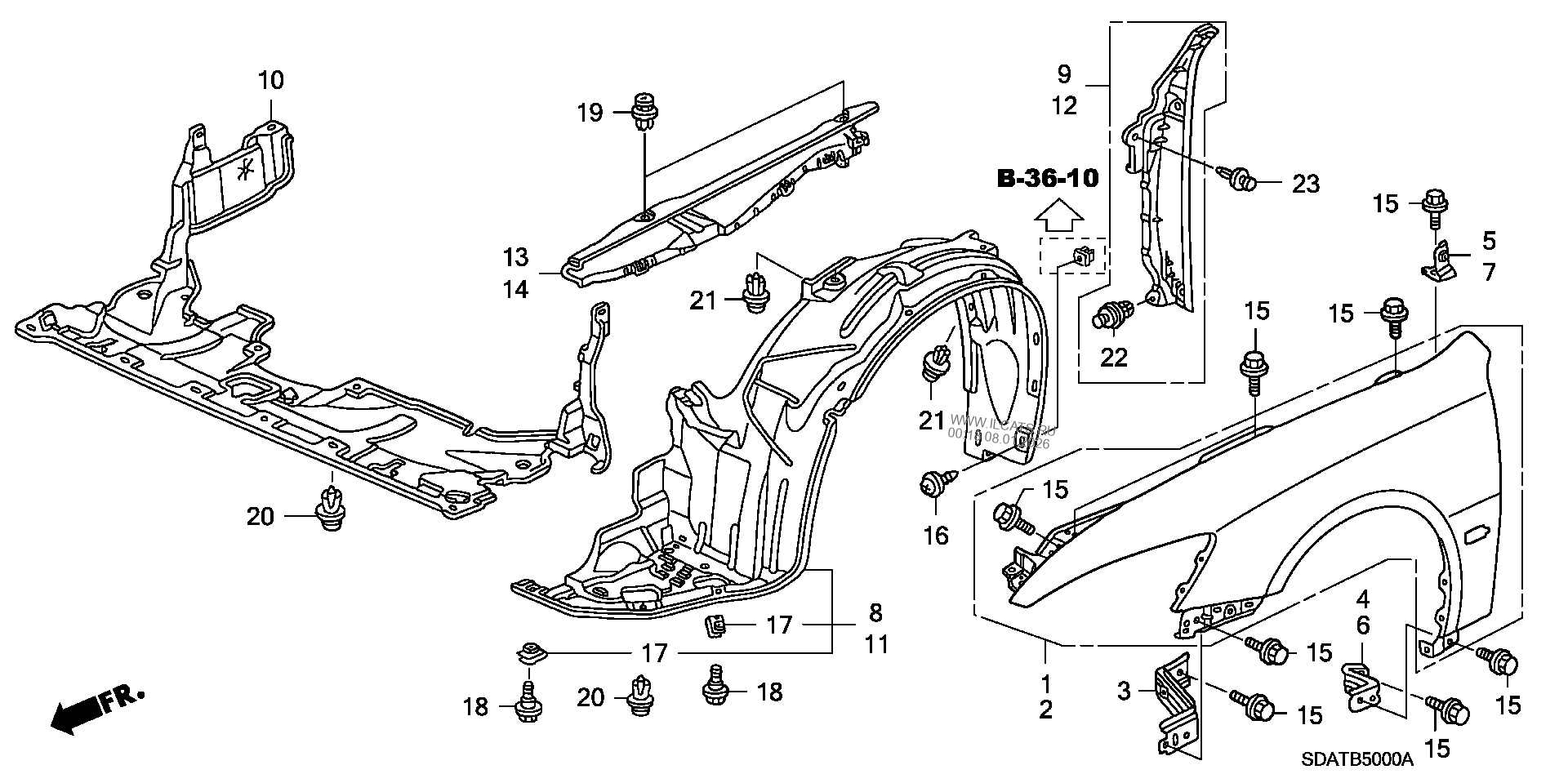 Honda Accord Body Parts Diagrams