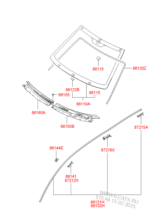 Лобовое стекло hyundai elantra