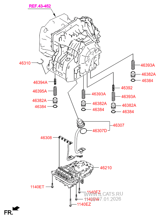 TRANSMISSION VALVE BODY HYUNDAI ELANTRA/AVANTE 06 OCT.2006 (2006) 4