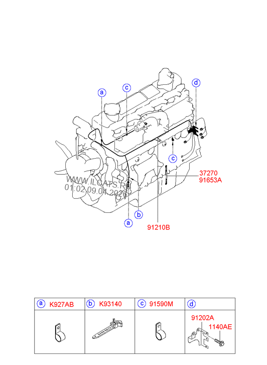EXHAUST MANIFOLD (D6DA) HYUNDAI HD120 04EM: -FEB.2010 (2004-) 5TON ...
