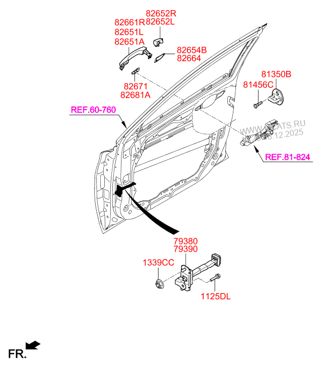 FRONT DOOR LOCKING HYUNDAI I30 N 18 (CZECH PLANTAUS) (2017) SEDAN