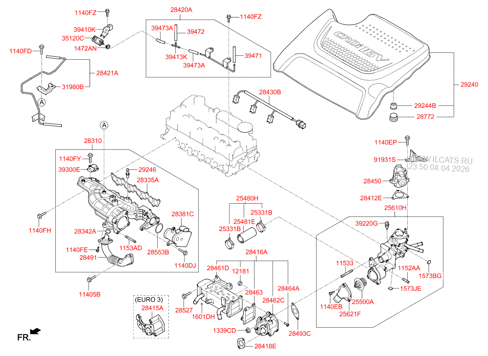 Стекло боковины HYUNDAI IX35/TUCSON 14 (CZECH PLANT-EUR) (2013-2015 ...