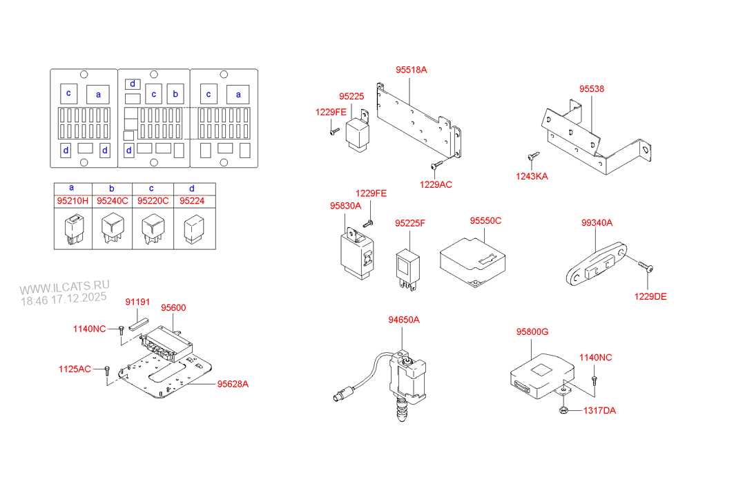 RELAY & COMPUTER HYUNDAI HMD230/260 (2002-) 4X2SPR, CARGO, DCBA21, CB