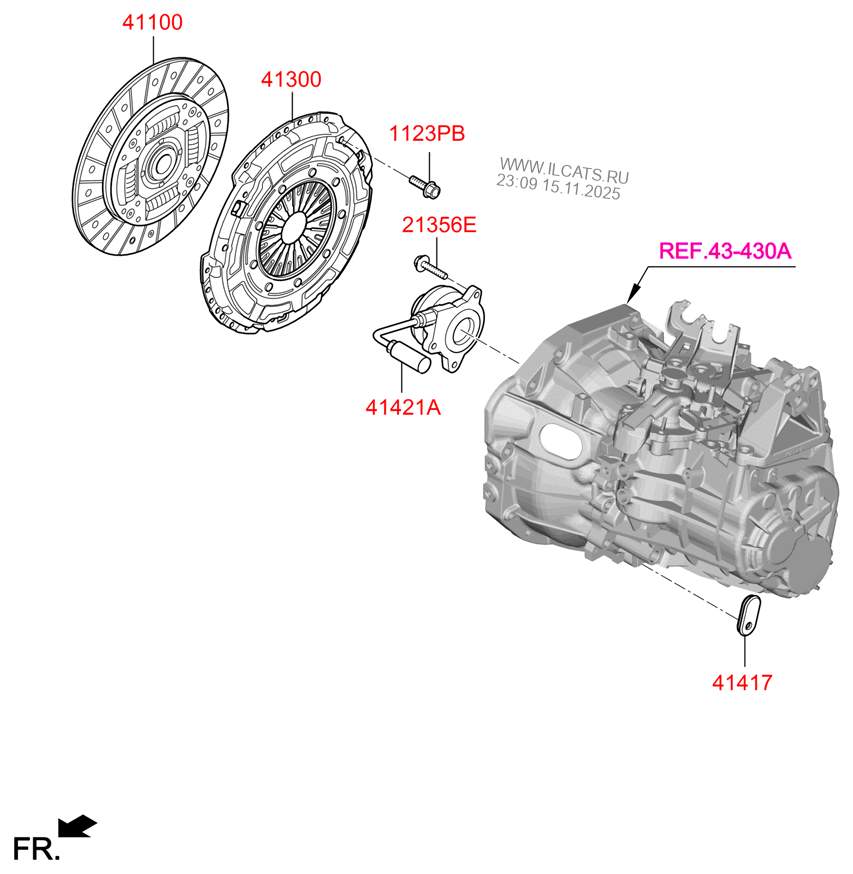 CLUTCH & RELEASE FORK HYUNDAI I30 17 (CZECH PLANTRUS) (2017) Any