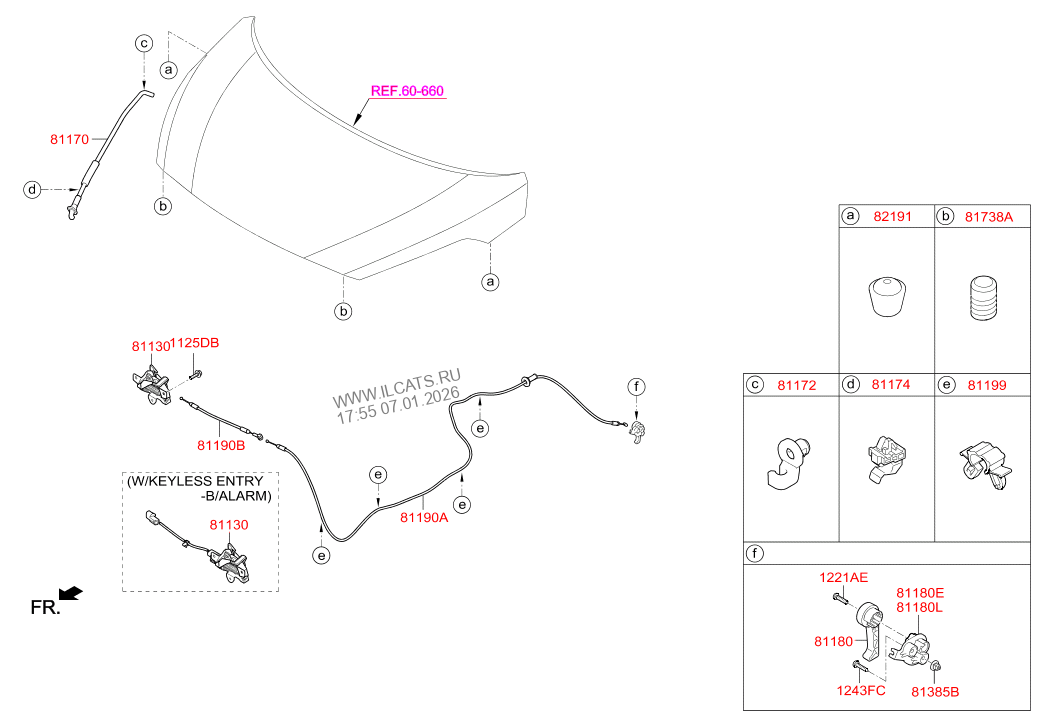 HOOD TRIM HYUNDAI GRAND I10 14 (INDIA PLANTEUR) (2014) 1200 CC