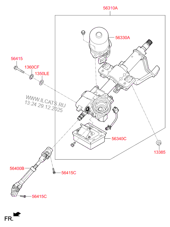 STEERING COLUMN & SHAFT HYUNDAI ACCENT 18 (INDIA PLANTGEN) (2017