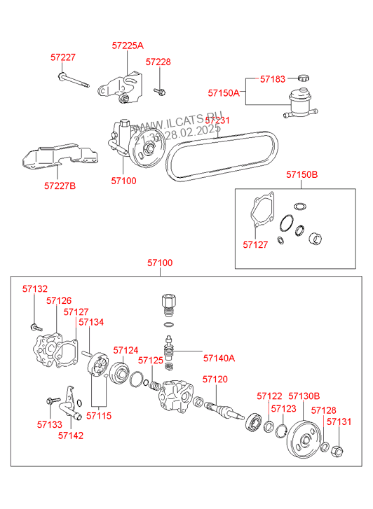 Power Steering Oil Pump Hyundai Accent 00 India Plant India Jan 2007 2000 2013 Sedan 4dr 5p 1500 Cc Alpha Sohc Sohc Mpi Gasoline Unleaded Manual T M 5 Speed 2wd