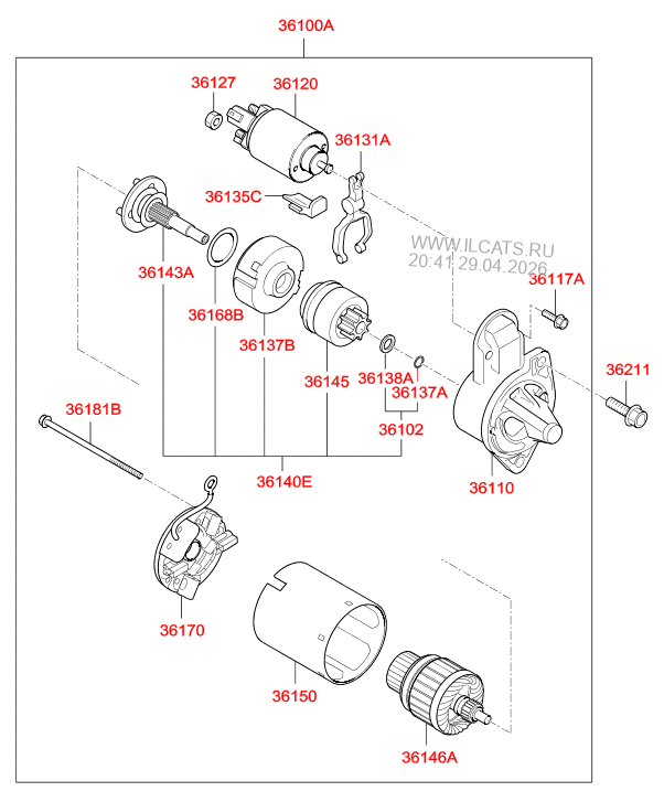 STARTER HYUNDAI I20 12 (INDIA PLANTINDIA) (20122014) SEDAN 5DR 5P