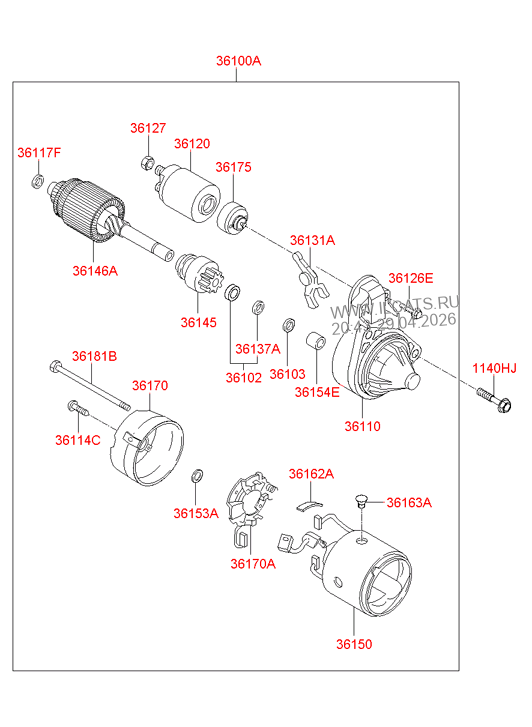 STARTER HYUNDAI I20 12 (INDIA PLANTINDIA) (20122014) SEDAN 5DR 5P