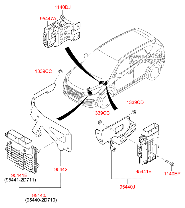 Transmission Control Unit Hyundai Tucson 15 2015 Wagon 5dr 5p