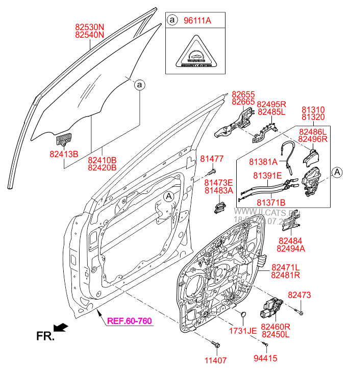 Hyundai santa fe parts diagram