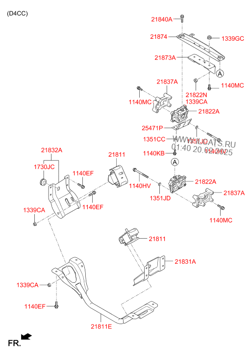 Engine Mounting Hyundai Hd35 2014 Cargo High General Cab Vehicle Type Chassis Cab