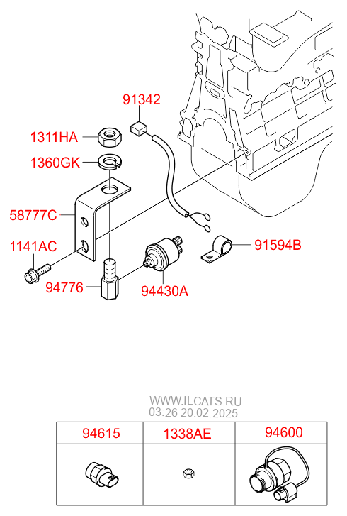 Datchik Urovnya Masla I Topliva Hyundai Hd500 04 2010 2013 4x2 Dlx Tractor Low Tractor General Cab D6cc L Eng 38 Ps 16 Kgm