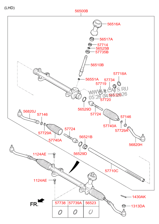 POWER STEERING GEAR BOX HYUNDAI SANTA FE 15 (2015) Any