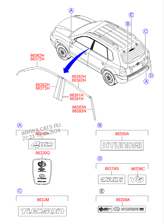 Код отделки салона toyota