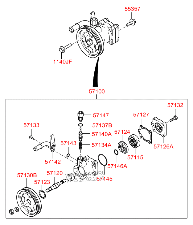 Power Steering Oil Pump Hyundai Mighty Narrow 08em 2015 1 5ton 4x2 Dlx Narrow Cargo High General Cab D4cb A Tci 13 Hp Euro 5 Vehicle Type Chassis Cab