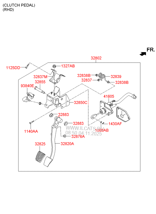 ACCELERATOR PEDAL HYUNDAI SANTA FE 10 (2010) Any