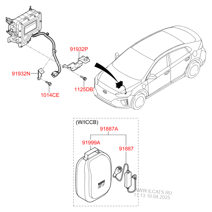 Miscellaneous Wiring Hyundai Ioniq Electric 2017 Sedan 5dr 5p Motor 88kw Electric Electric Electric Electric Decelerator