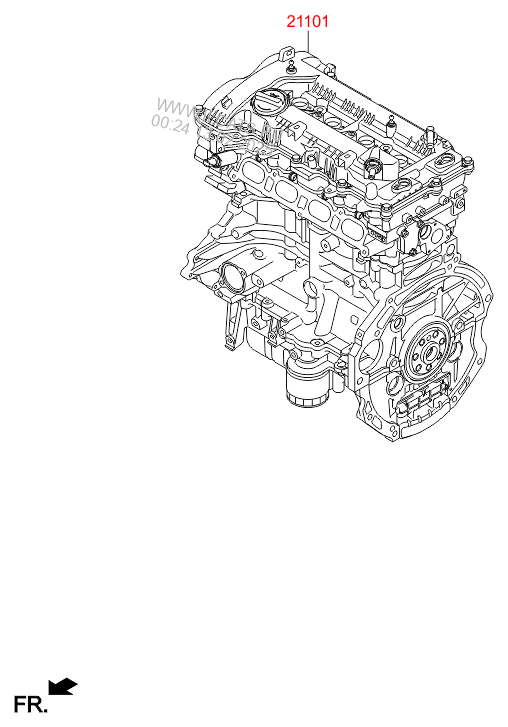 Sub Engine Hyundai Tucson 15 2015 Wagon 5dr 5p Gasoline Unleaded