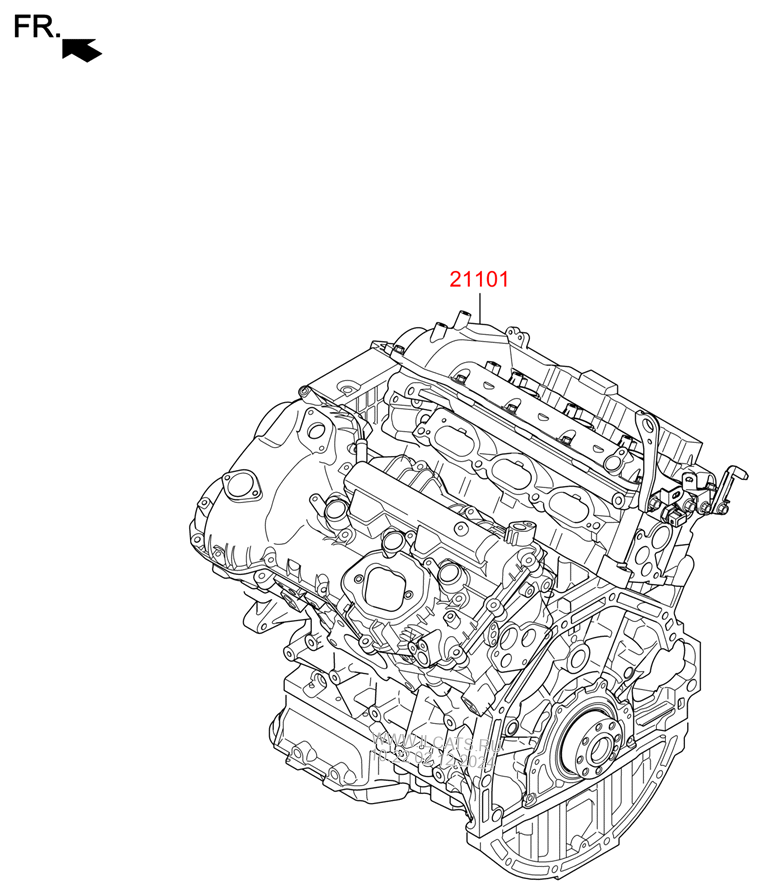 Sub Engine Hyundai G70 17 2018 Sedan 4dr 5p Dohc Tci Gdi Gasoline Unleaded