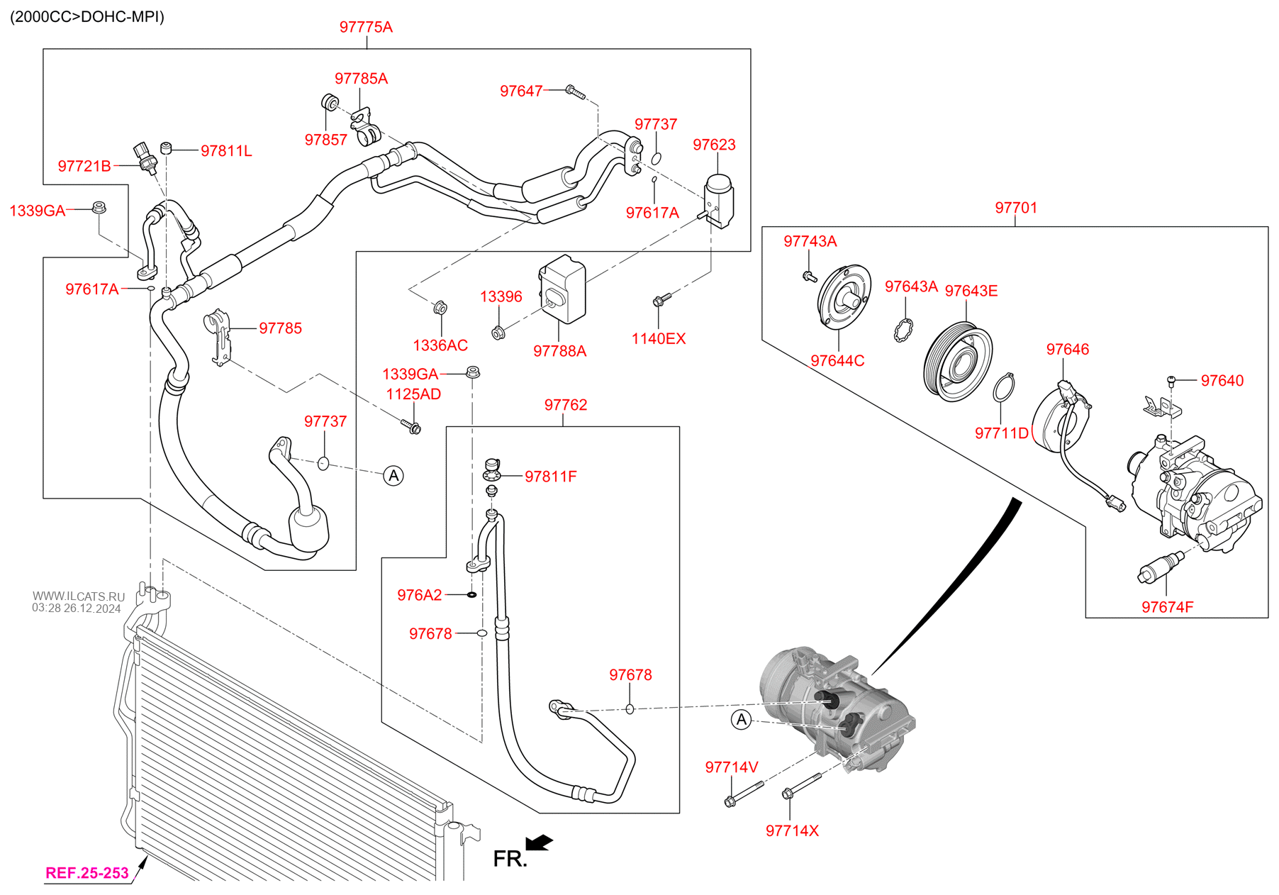 AIRCON SYSTEM-COOLER LINE HYUNDAI KONA 18 (2017-) WAGON - 5DR 5P ...