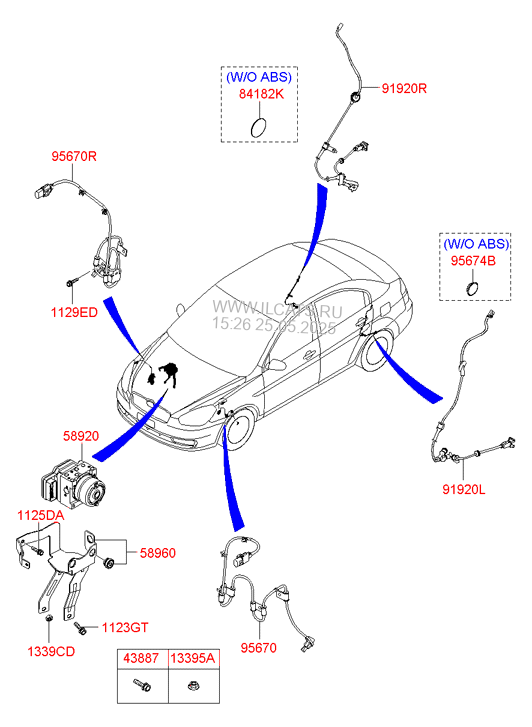 Hydraulic Module Hyundai Accent 06 Sep 04 2006 2006 1600 Cc Alpha Dohc Dohc Mpi Gasoline Unleaded