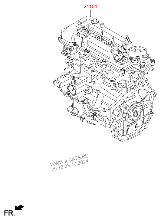 Sub Engine Hyundai Accent 15 2014 2017 1600 Cc Gamma Dohc Gdi Gasoline Unleaded