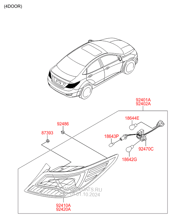 Парт номера запчастей hyundai accent