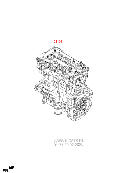 Sub Engine Hyundai Elantra 11 2011 2013 1800 Cc Nu Dohc Mpi Gasoline Unleaded