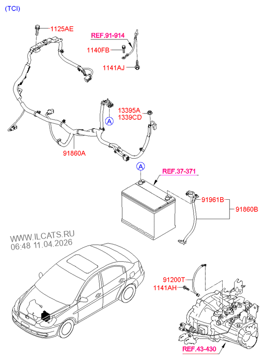 воздушный фильтр HYUNDAI ACCENT 06: SEP.2006- (2006-) Любая