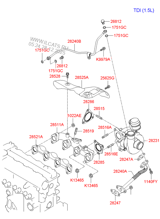 EXHAUST MANIFOLD HYUNDAI GETZ 02 OCT.2006 (2002) Any