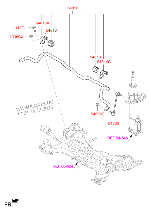 FRONT SUSPENSION CONTROL ARM HYUNDAI CRETA 17 (RUSSIA PLANTEUR) (2016