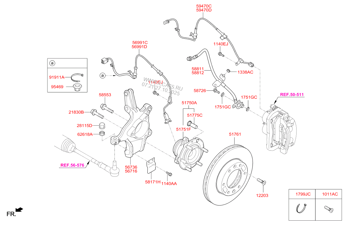 FRONT AXLE & HUB HYUNDAI H350 (BUS/VAN) 14 (TURKEY PLANT ...