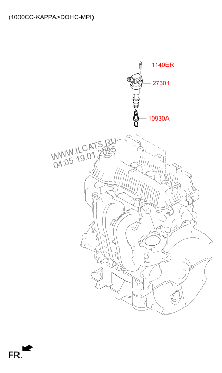 SPARK PLUG & CABLE HYUNDAI I10 17 (TURKEY PLANT-EUR) (2016-) Any