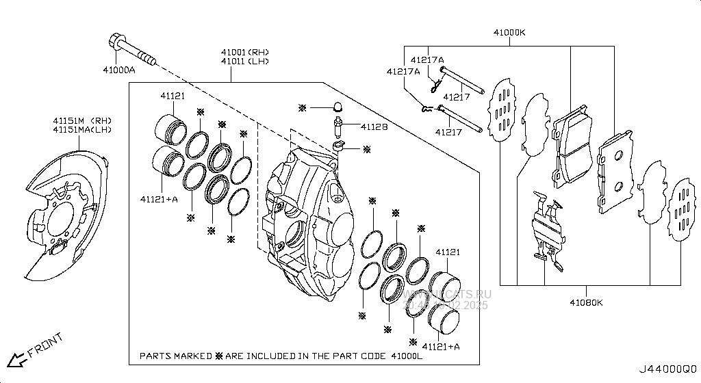 Front Brake Infiniti Qx70 Fx