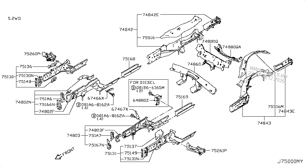 MEMBER & FITTING INFINITI Q50