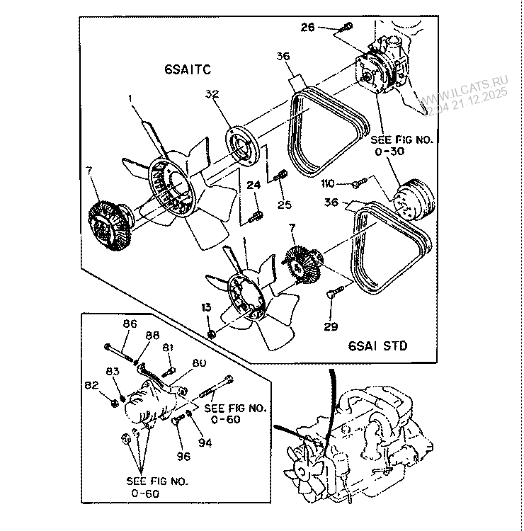 Fan And Fan Belt Isuzu Fvr Lhd