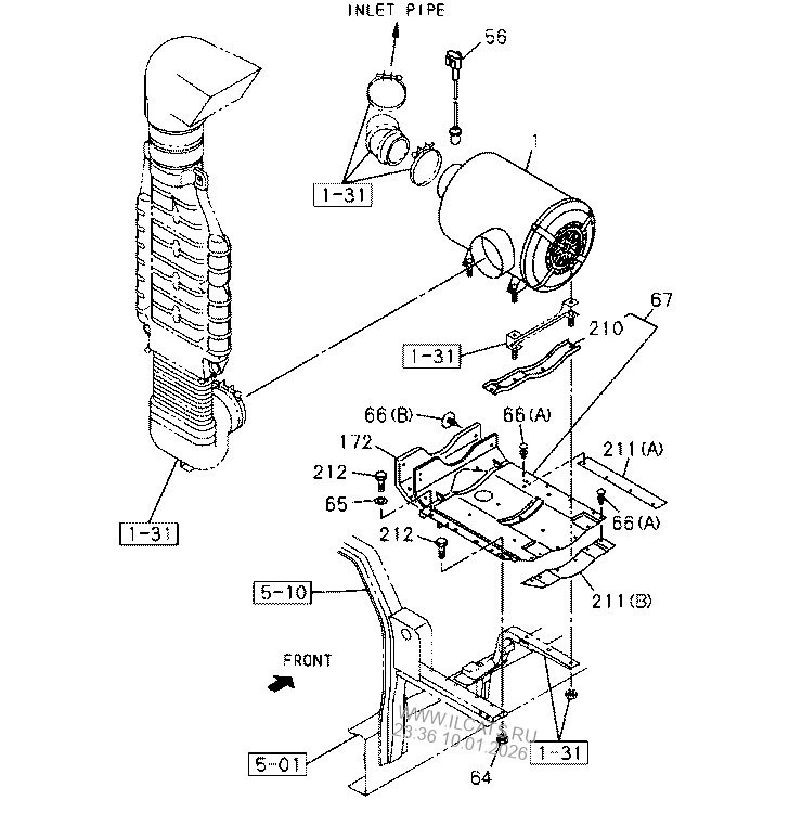 AIR CLEANER ISUZU EXYRHD