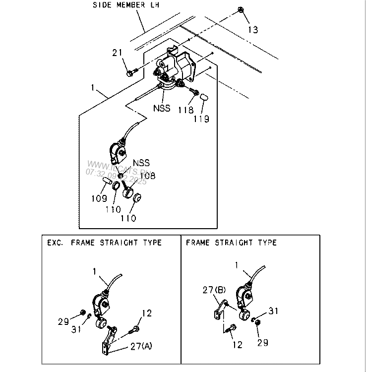 LOAD SENSING PROPORTIONING VALVE ISUZU NPR/NQR(EUROPE)RHD