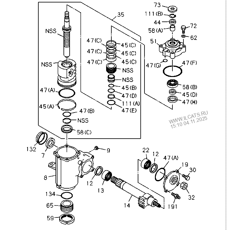 STEERING UNIT ISUZU NPR/NQRLHD