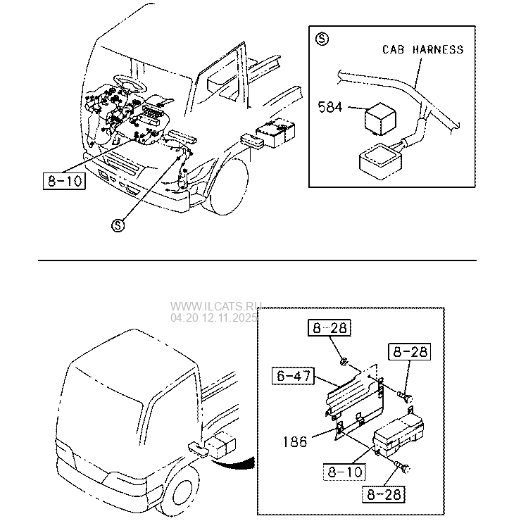 SWITCH AND RELAY; INSTRUMENT PANEL ISUZU NPR/NQRRHD