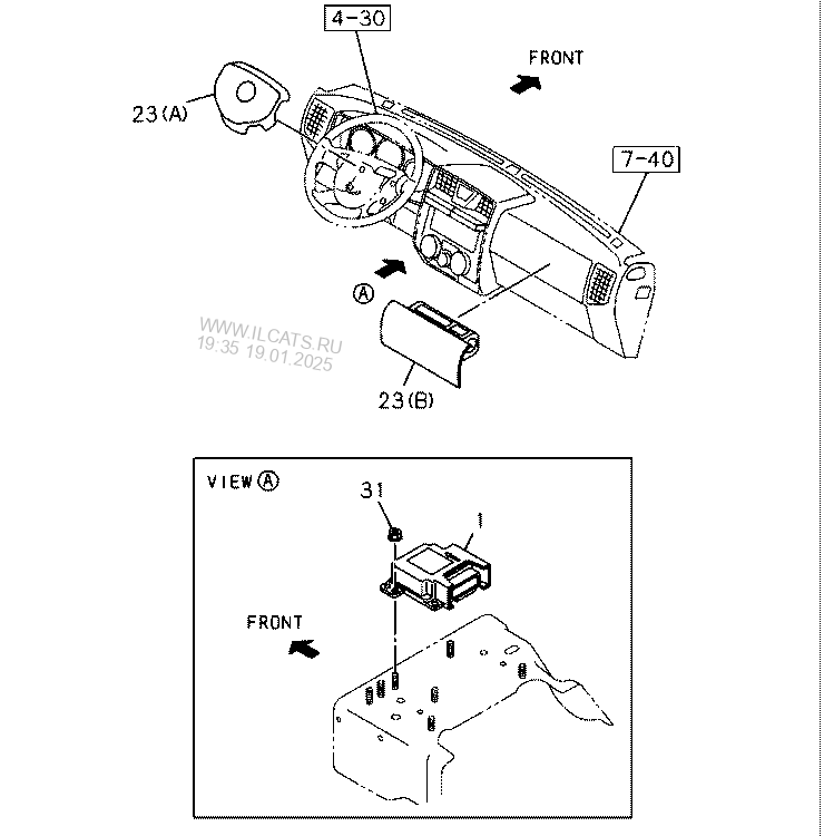 Supplemental Inflatable Restraint System Isuzu Ucr Ucs Lhd