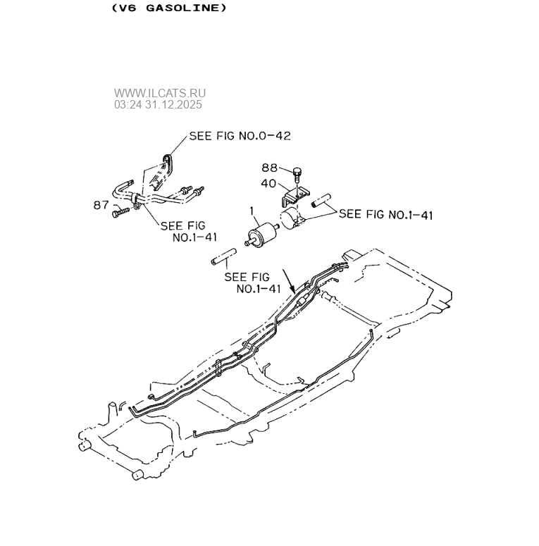 FUEL FILTER AND BRACKET ISUZU TROOPER