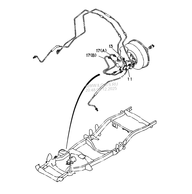 BRAKE PIPING; OIL, MASTER CYLINDER ISUZU TROOPER