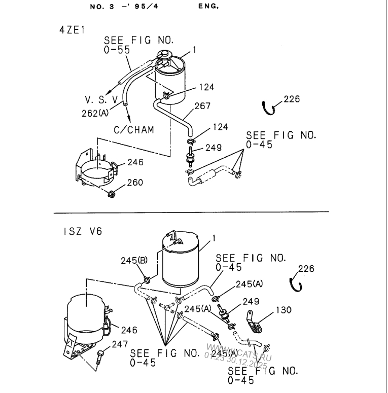FUEL PIPING; CHASSIS ISUZU RODEO